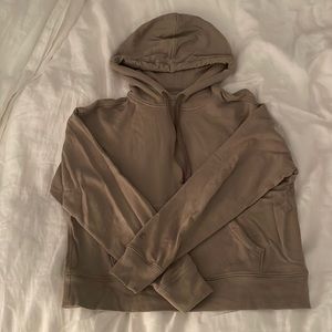 Everlane sage green cropped hoodie